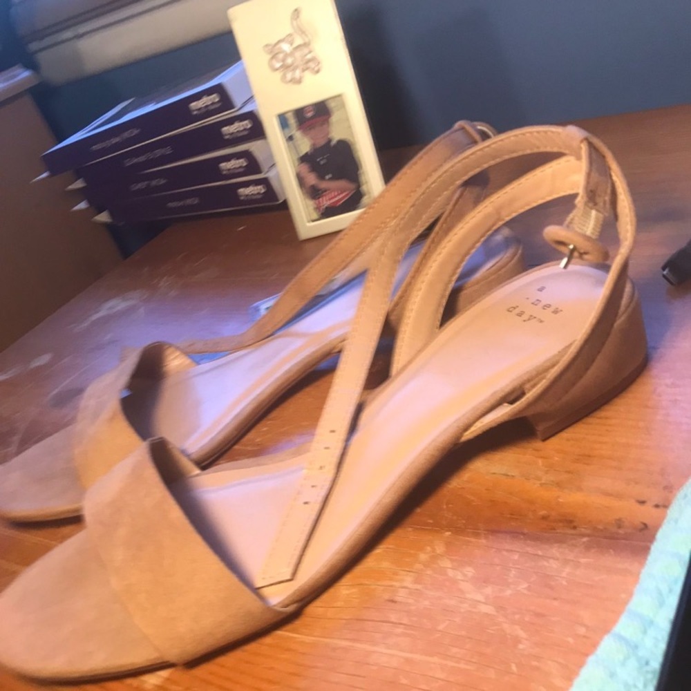 Tan low heels woman’s